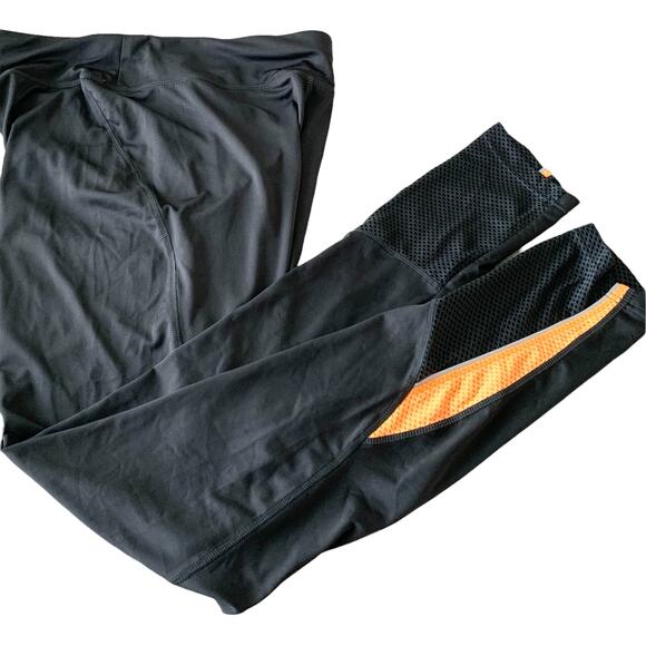 BCG HIGH RISE ACTIVEWEAR PANTS, WOMENS, L - WAIST 31", DARK GREY W/ORANGE TRIM - Picture 1 of 12